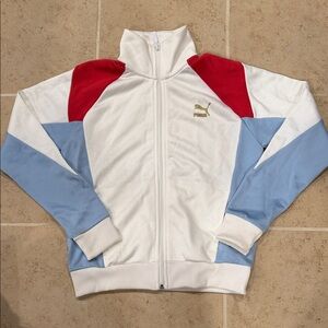 Puma Red and Blue Colorblock Jacket